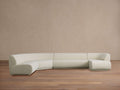 Gianni Armless Four-Piece Chaise Sectional