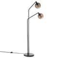 2-Head Glass Floor Lamp