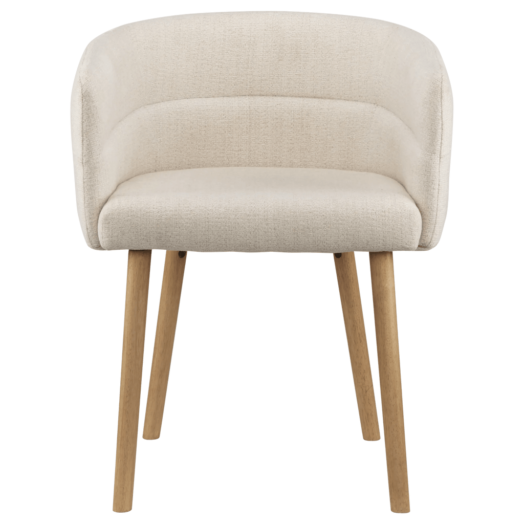 Fabric and Mango Wood Accent Chair