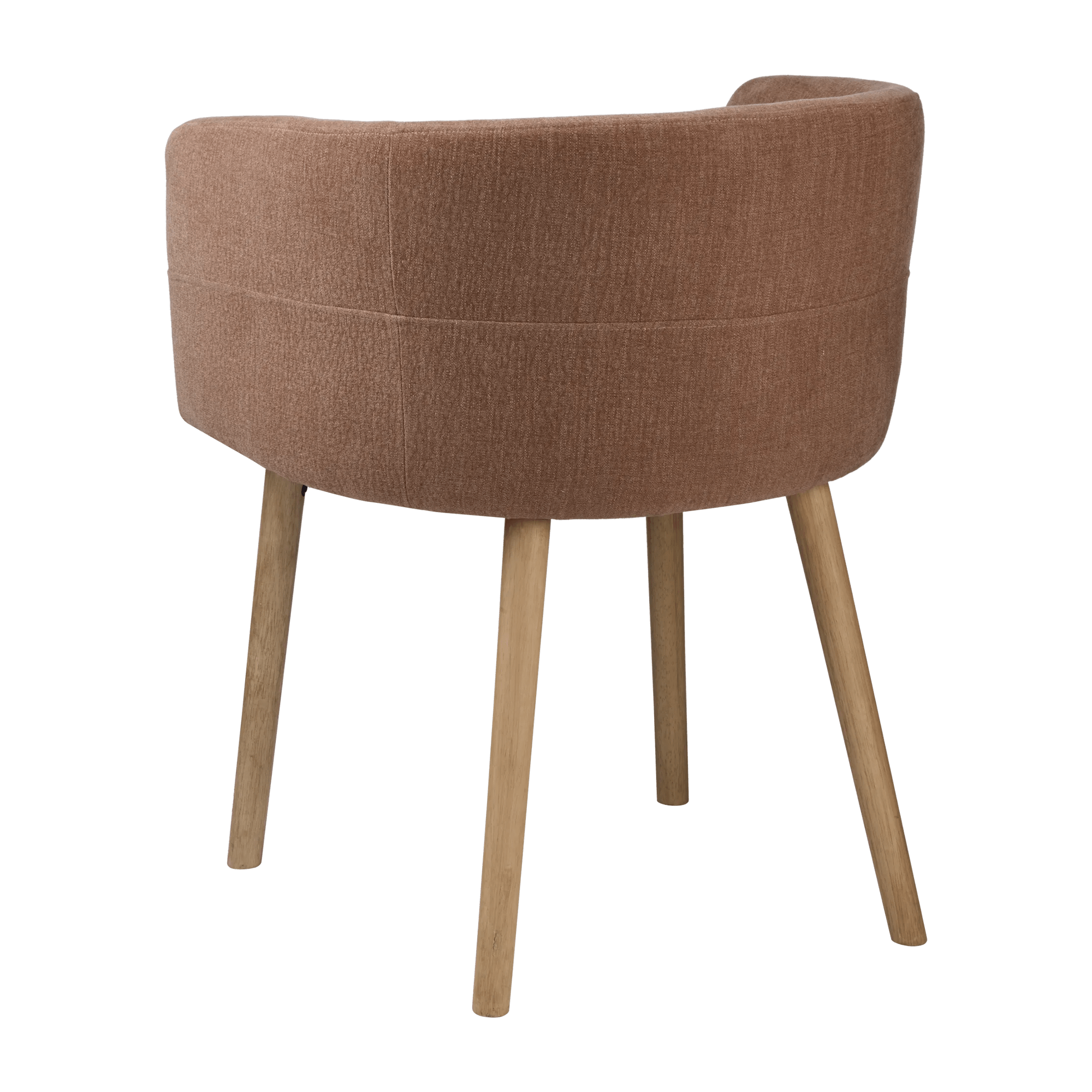 Fabric and Wood Accent Chair