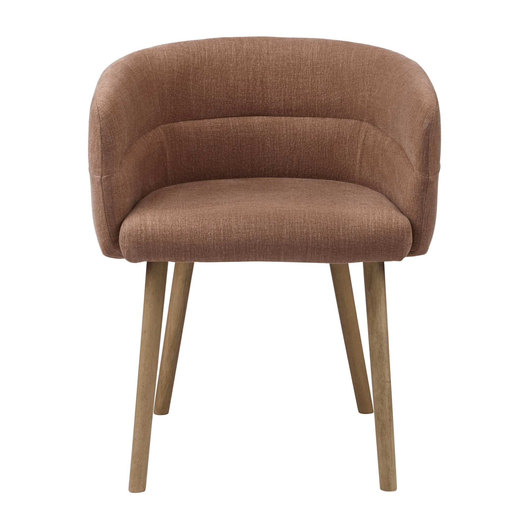 Fabric and Wood Accent Chair