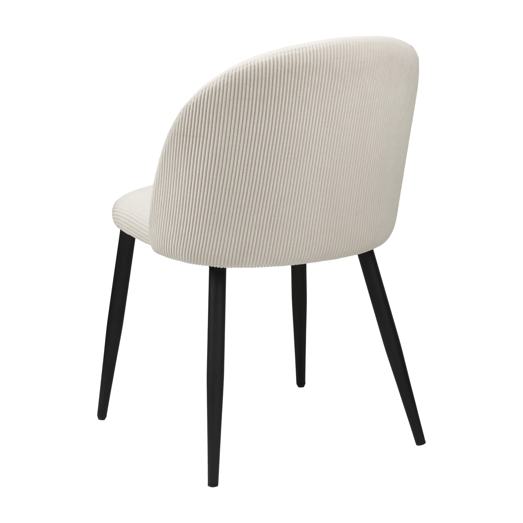 Modern Cream Chair with Black Legs