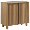 Wood Sideboard with Ribbed Doors