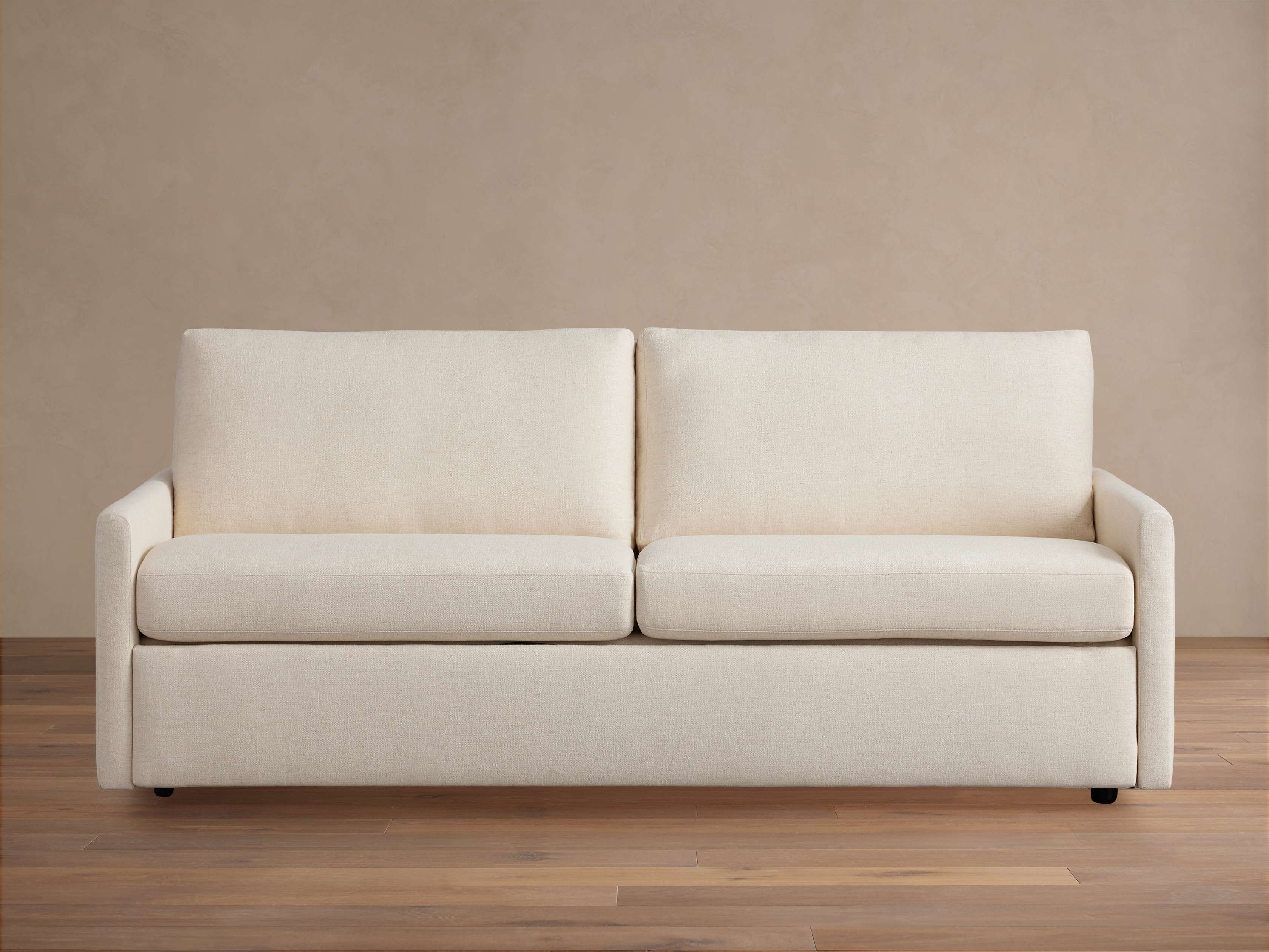 Kipton Slim Arm Luxury King Sleeper Sofa in Wiley Parchment