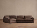 Vernon Leather Two-Piece Cuddle Chaise Sectional