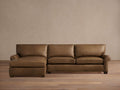 Colby Leather Two-Piece Chaise Sectional
